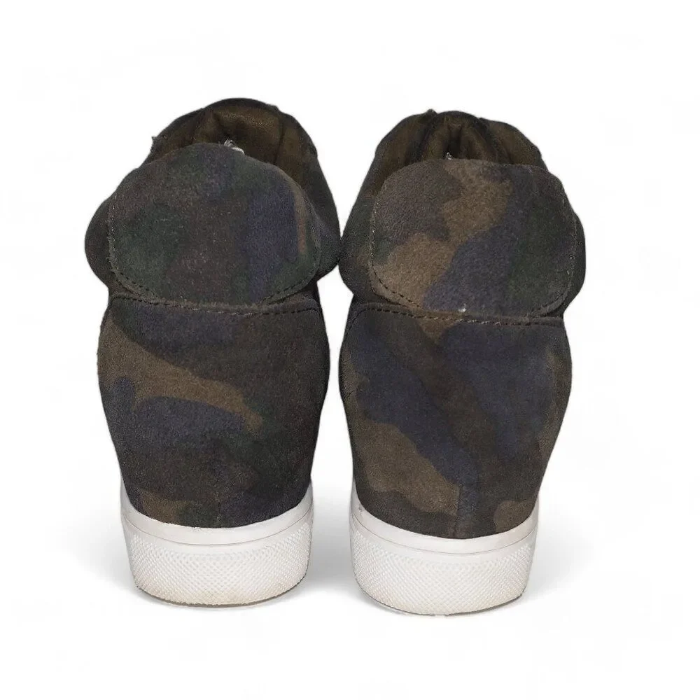 Blondo Glenda Waterproof Wedge‎ Sneakers Camo B3501905 Women's 7.5M